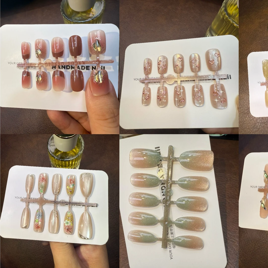 随机一幅显白穿戴甲美甲~10片装