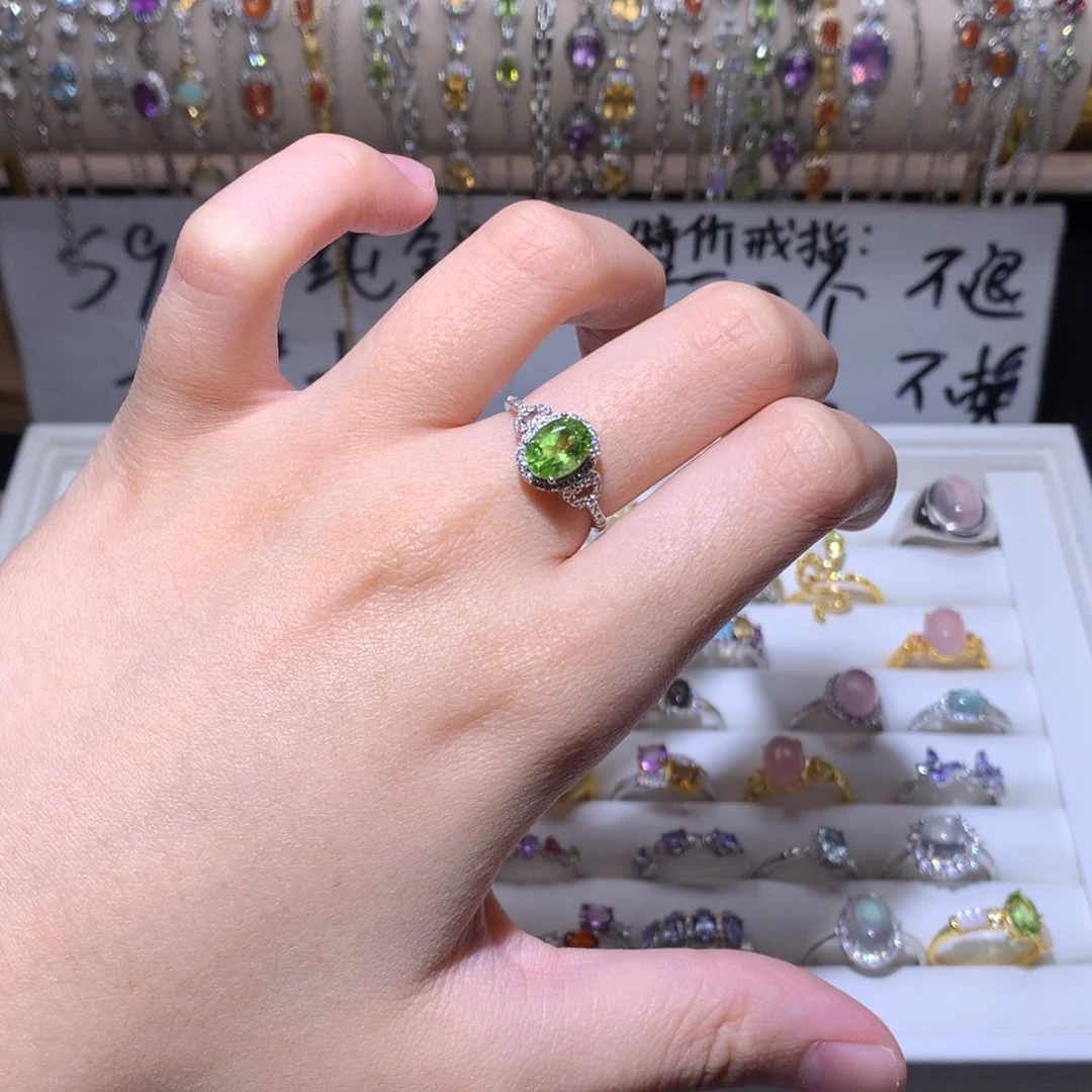 水晶戒指银S925镶嵌·****戒指