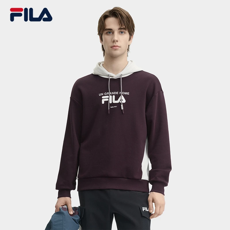 Fila/斐乐男士【高支加厚连帽卫衣】春季时尚休闲上衣F11M449203F