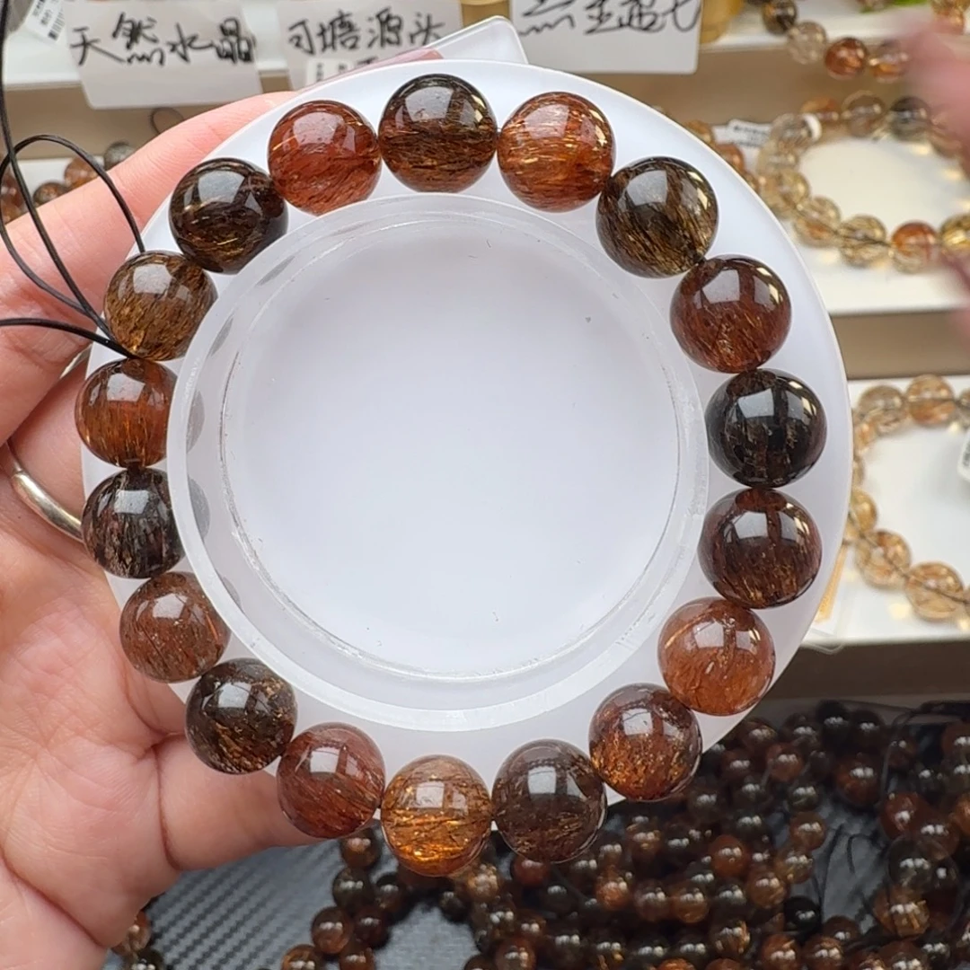 喵***喵手链未镶嵌水晶黑金超七多样性发其一