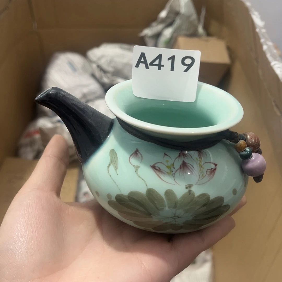 瓷片茶摆件工艺品摆件666