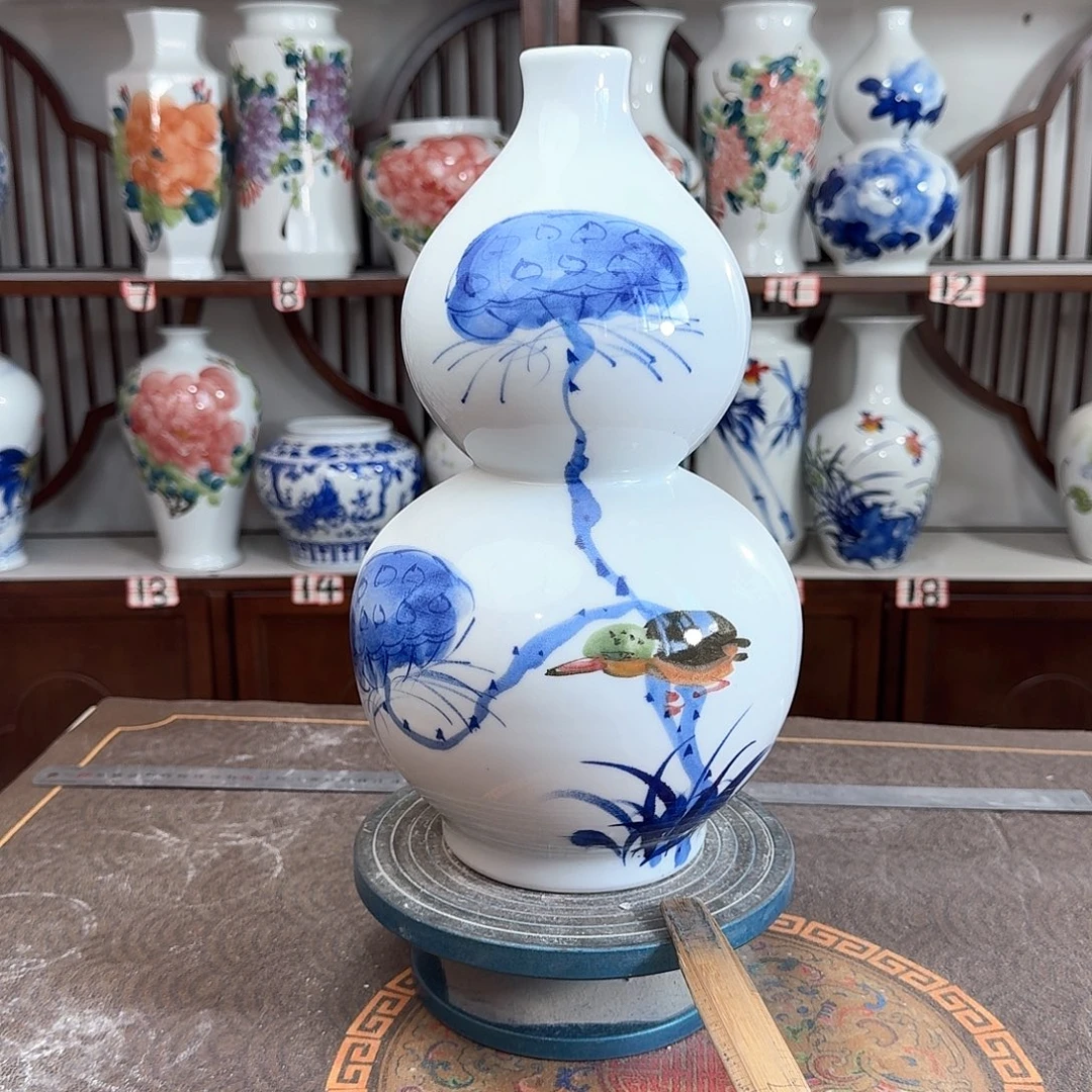 摆件景德镇陶瓷葫莲子
