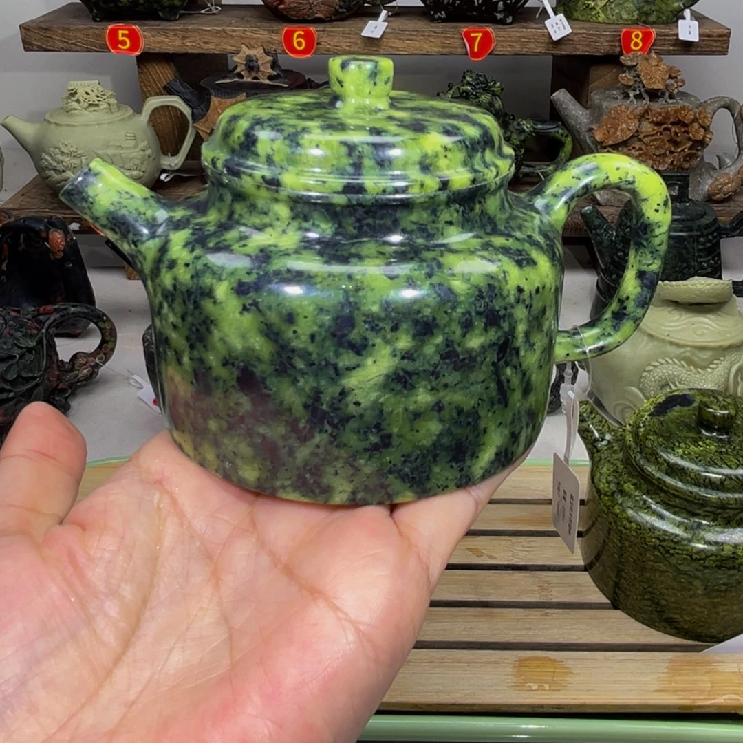 石材藏玉药王石德钟壶240C