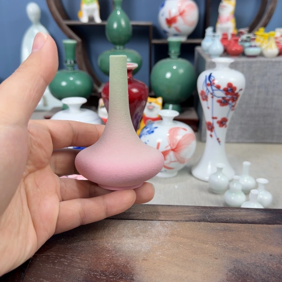 陶瓷手工小花器摆件