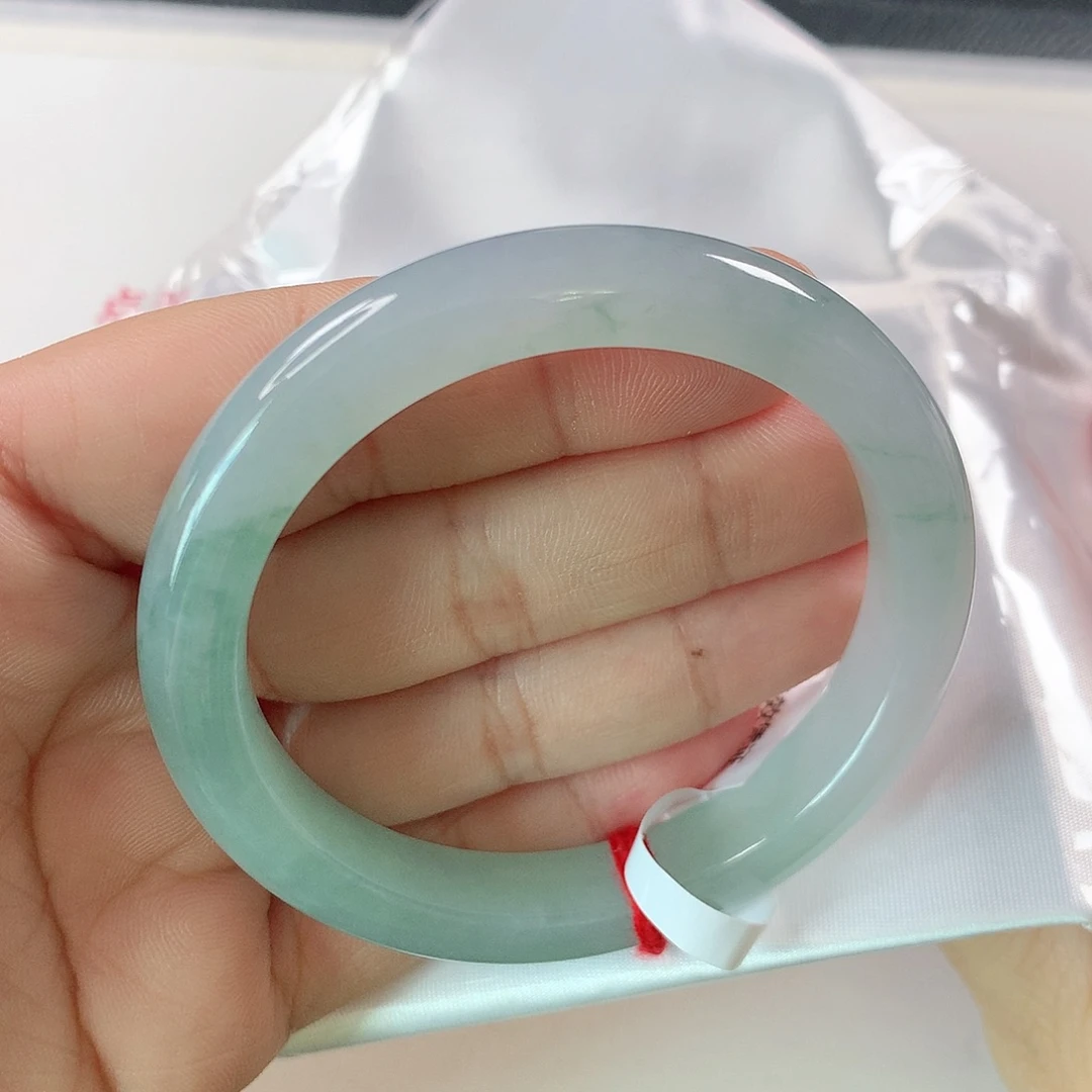 未镶嵌手镯翡翠小窄条飘花 ①③①