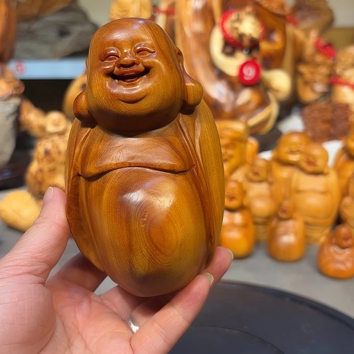 柏木太行崖柏弥勒佛