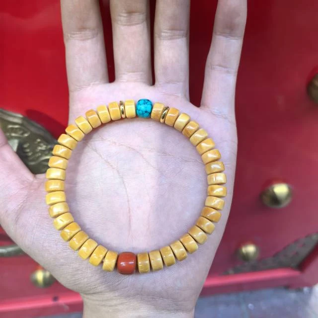 【地主专属】2 G34636-库克药片单圈手串-10mm