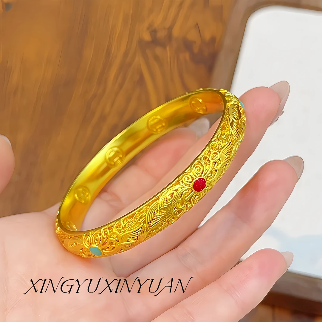 合金手镯 皇后手镯花开富贵气质传承多样性发货 21278