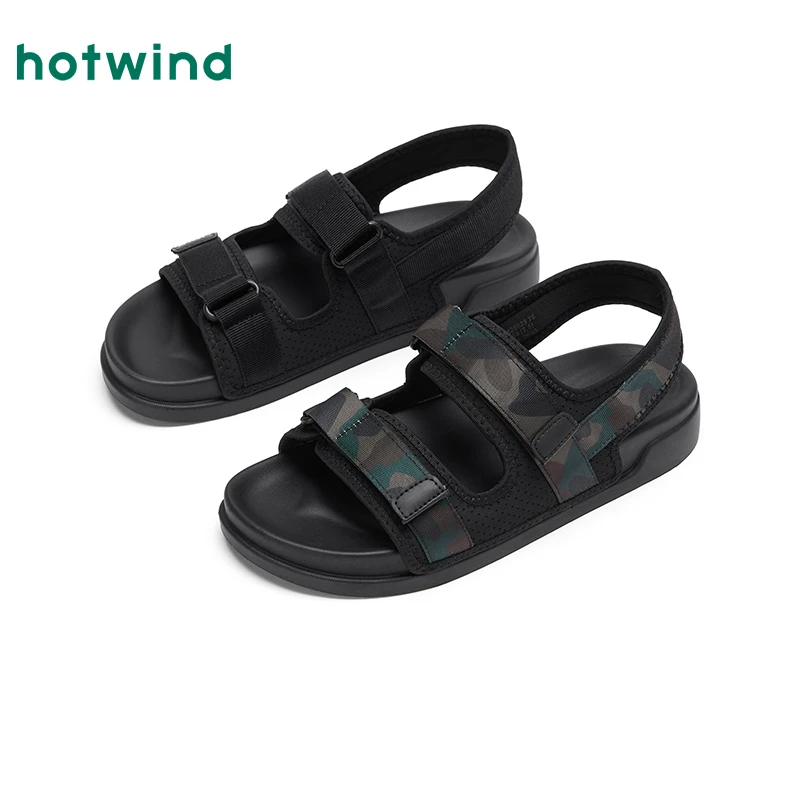 热风2025年夏季新款男士时尚凉鞋H62M25625