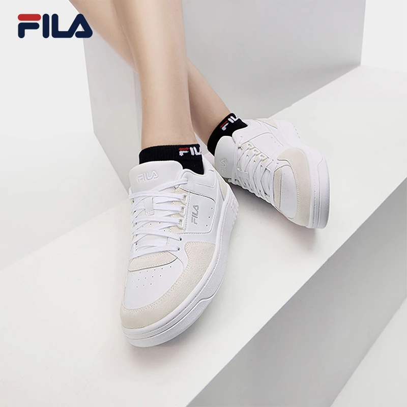 Fila/斐乐女夏新款【TARGA圆盾鞋】休闲运动小白鞋板鞋F12W432204F