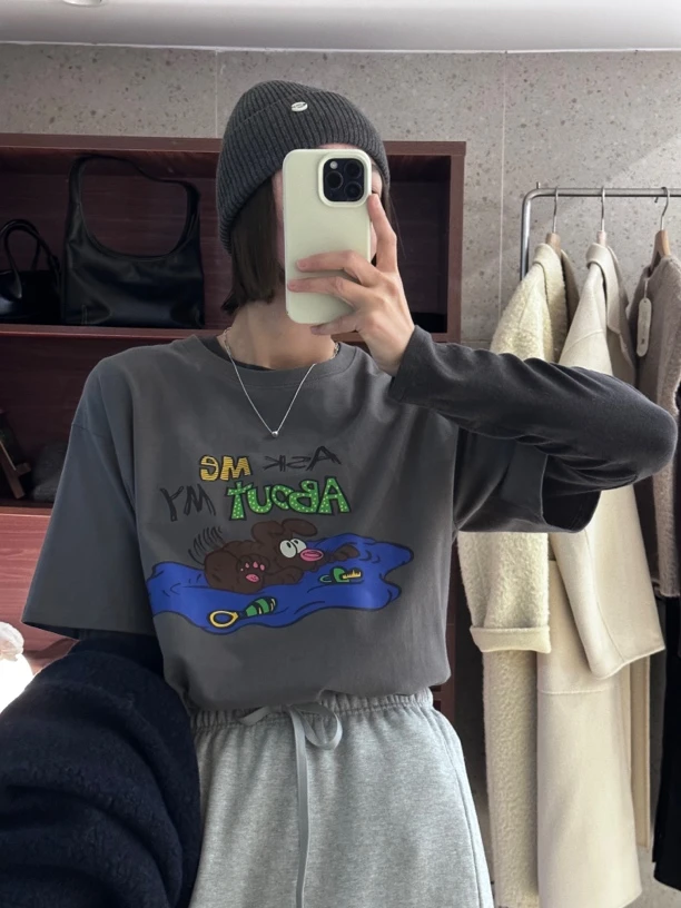 韩货camel卡通字母短袖T恤（no退no换）