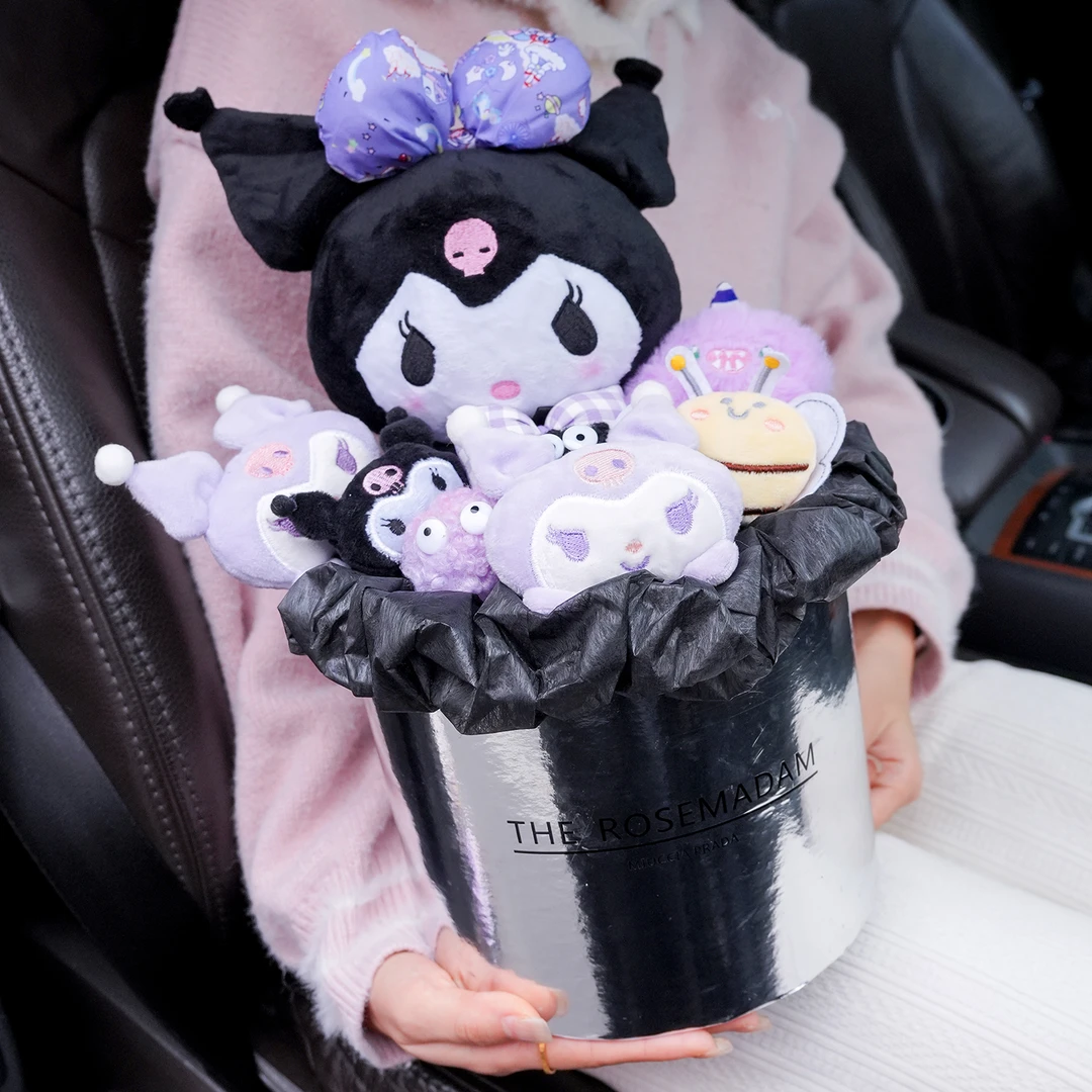 创意生日礼物库洛米玩偶抱抱桶花束送女友孩子闺蜜儿童娃娃花束