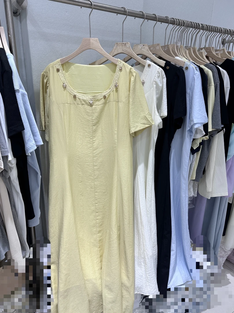 【李姑娘专属】8686法式贝壳海星短袖连衣裙