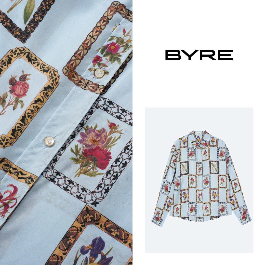 BY586 印花衬衫【干洗】