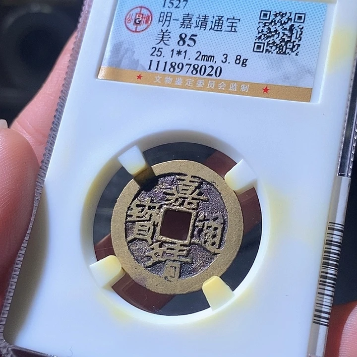 铜嘉靖通宝。华夏天玺总店8020