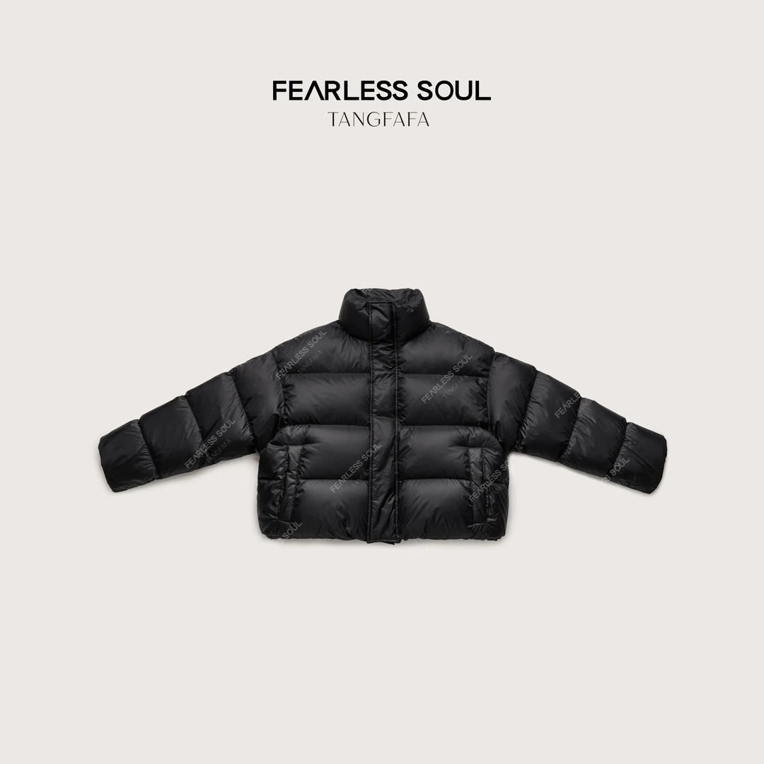 唐发发TFF 冬季新款百搭保暖绗缝立领三星鹅绒羽绒服 825FN831 *