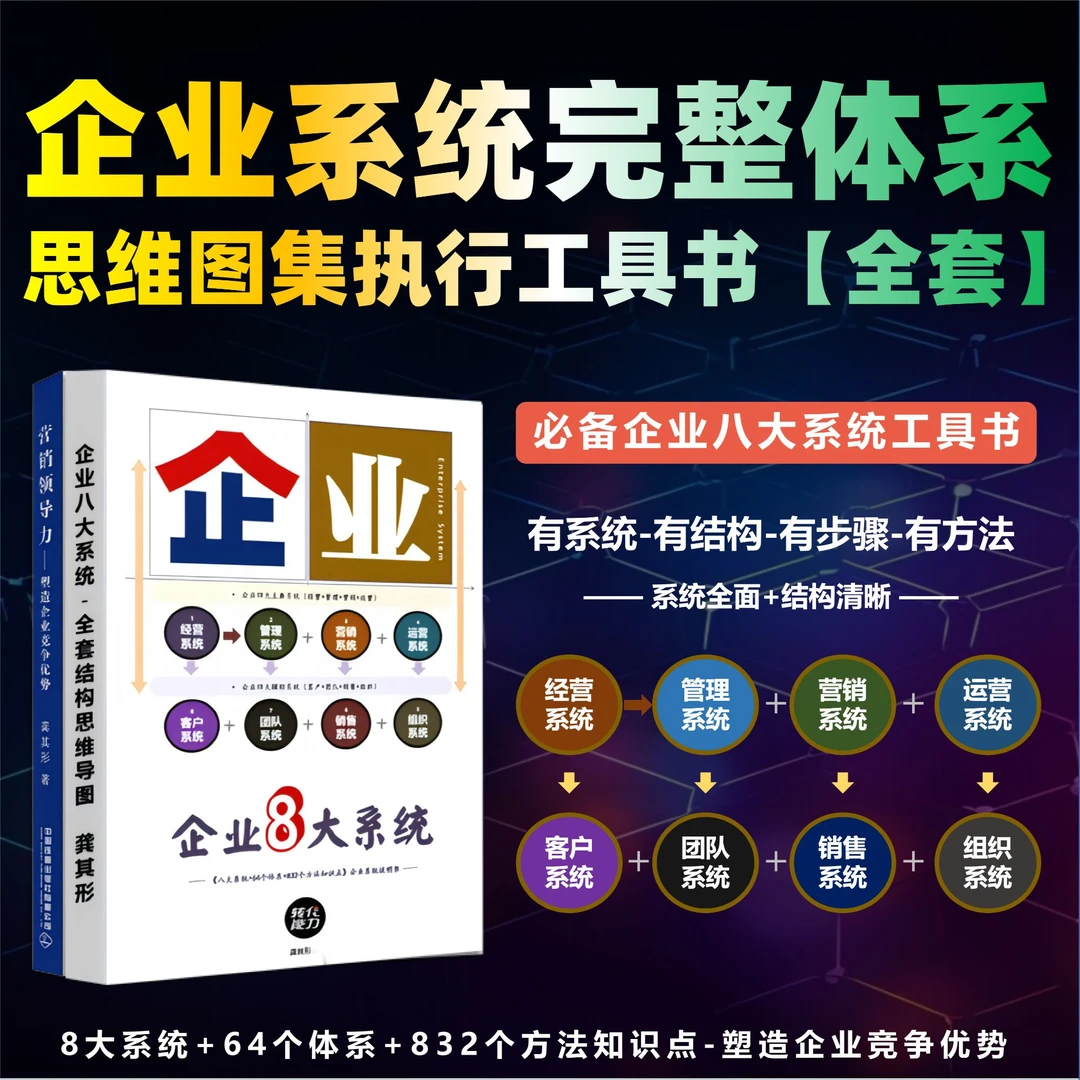 八大系统-企业系统思维图集执行工具全套-塑造企业竞争优势龚其形