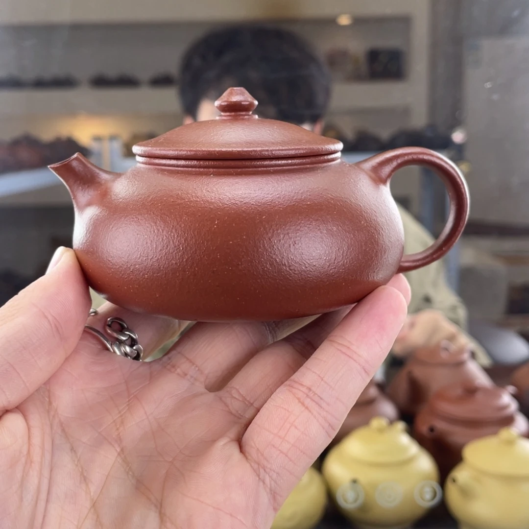 紫砂茶壶150cc红降坡茶壶