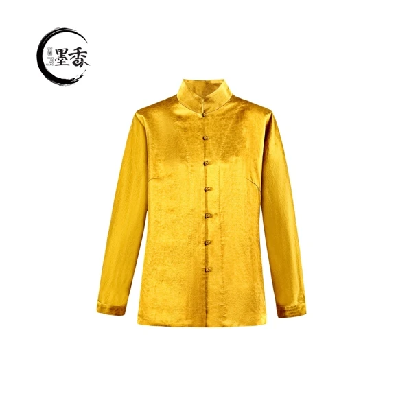 XuanGeMoXiang/轩阁墨香【缎翎】中式国风民族复古 衬衫 MX991043
