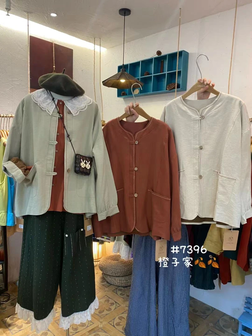 米多多 CZ#7396#日系复古百搭外套