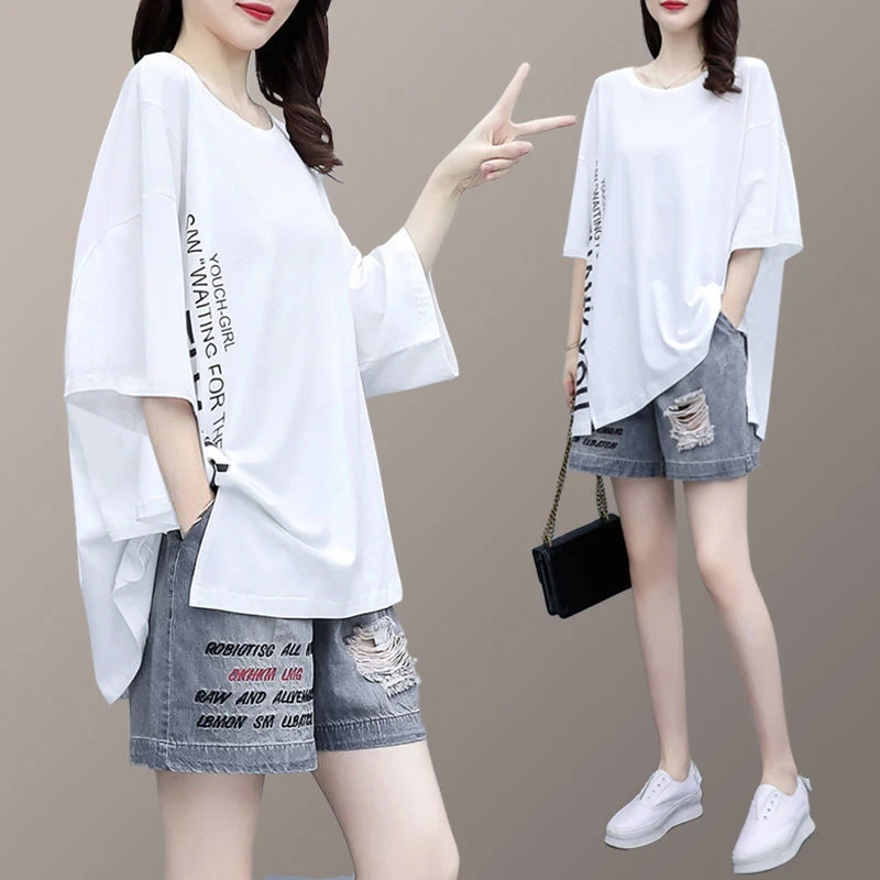 休闲仔短裤两件套潮韩版宽松显瘦2024春夏季新款时尚运动套装女