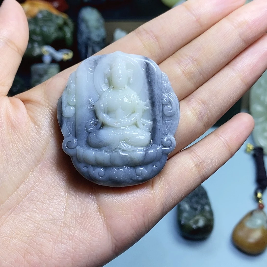 【闪购商品】颈饰未镶嵌和田玉九*福