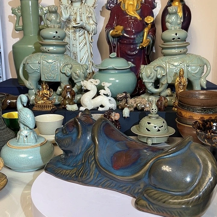 瓷片摆件摆件摆件