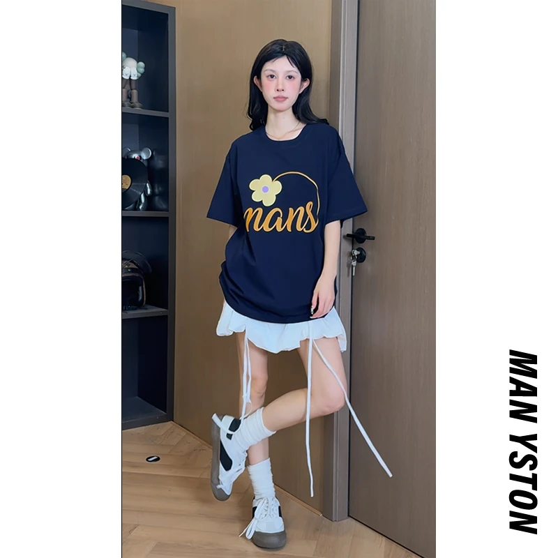 美式高街280g重磅短袖t恤休闲百搭夏季纯棉情侣装半袖体恤上衣