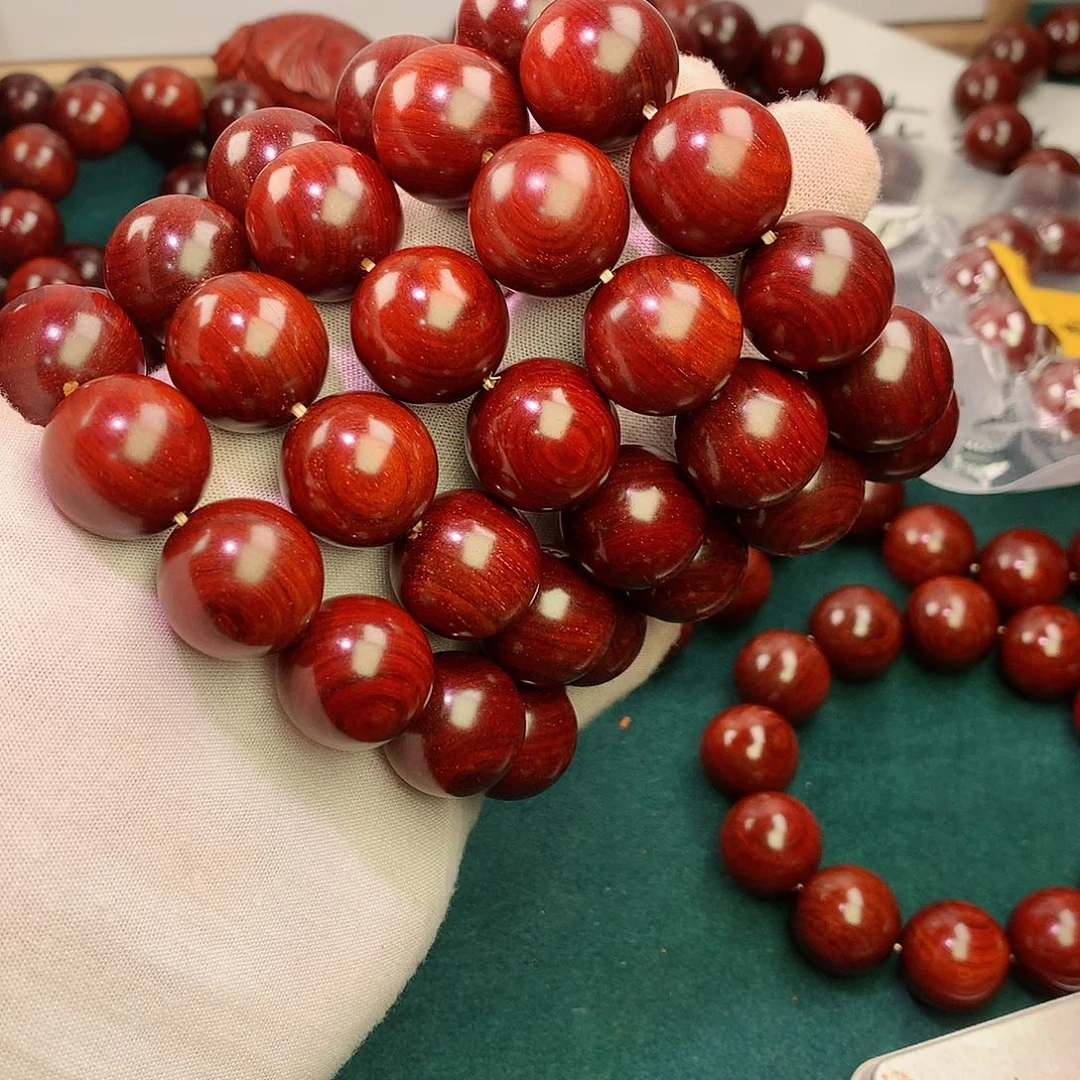 小叶紫檀手串/手链20果冻泥原汁原味无胶无蜡