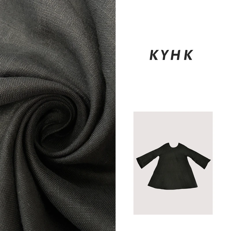 KYHK小圆领休闲微喇娃娃裙240702
