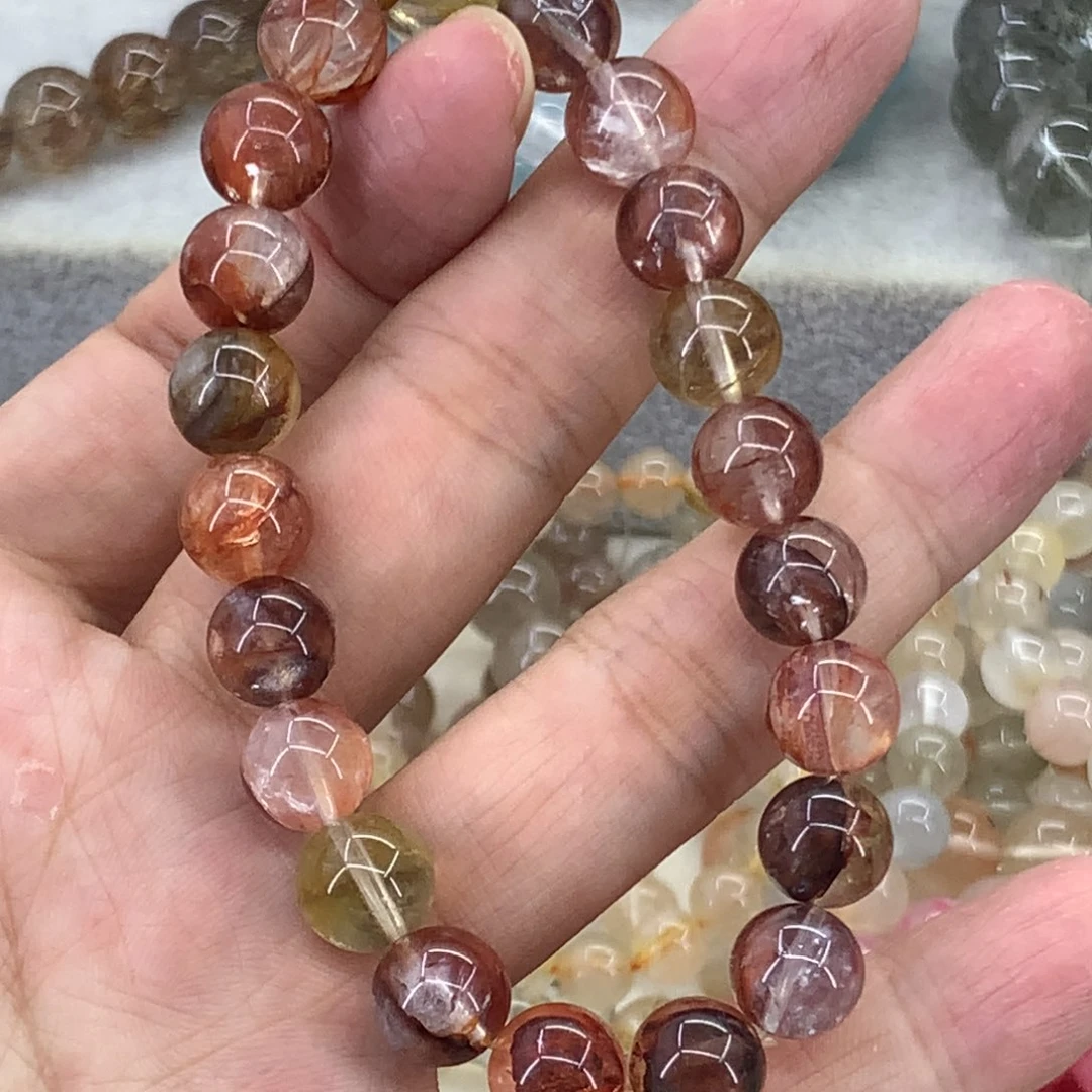 水晶未镶嵌手链9咪胶花