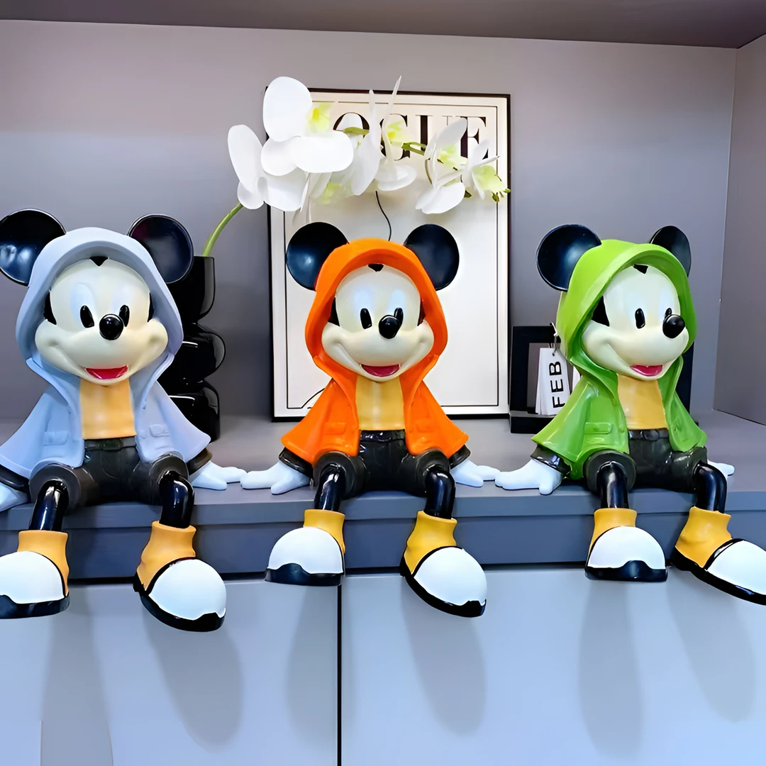 GIOIO风衣米奇坐姿摆件桌面客厅电视柜入户玄关酒柜小众轻奢高级