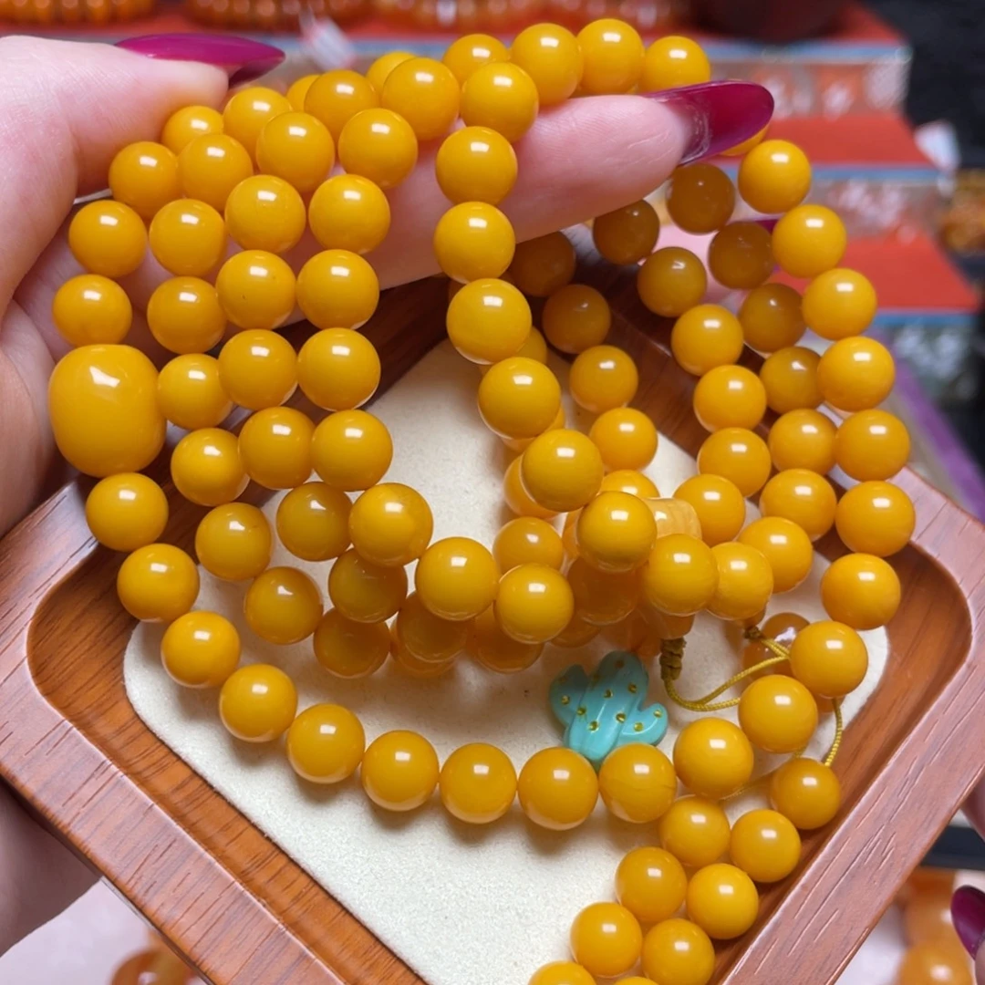 蜜蜡未镶嵌颈饰项链