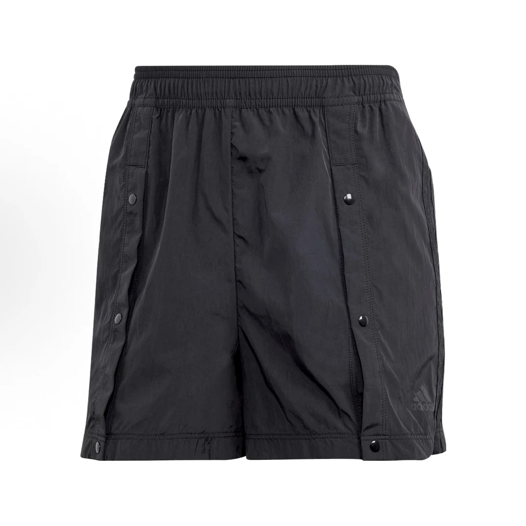 adidas 纯色松紧腰直筒女足世界杯休闲短裤女款IB4757