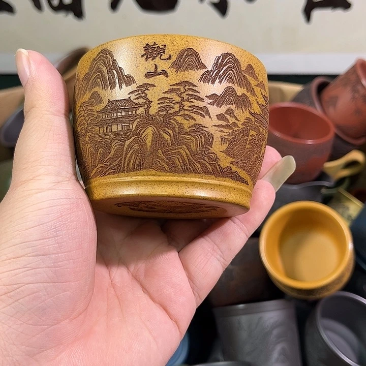 茶杯紫砂全手工紫砂主人杯