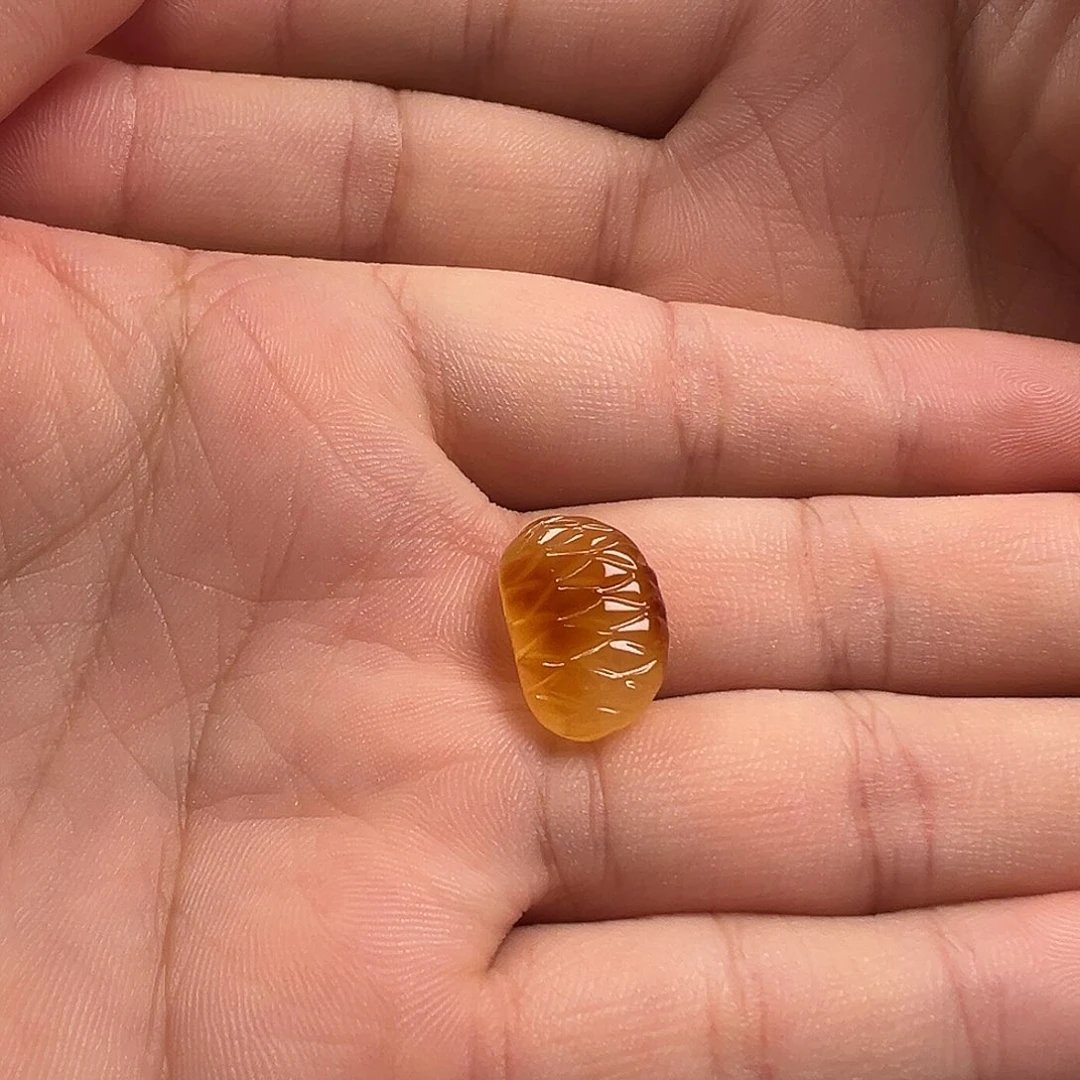 蜜蜡颈饰未镶嵌橘子瓣提溜吊坠（打孔不退换）