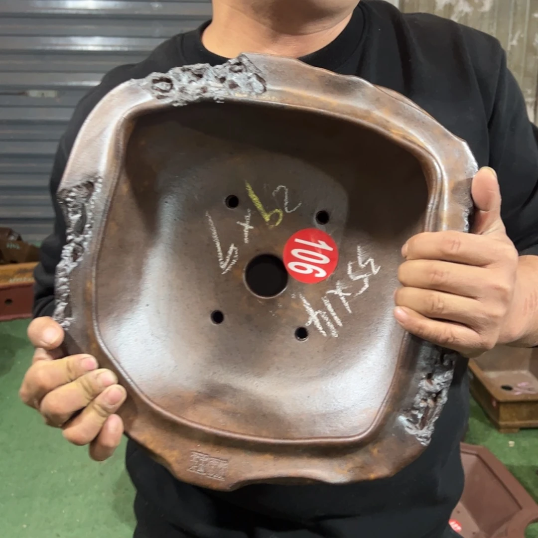 紫砂花盆六**锋紫砂花盆