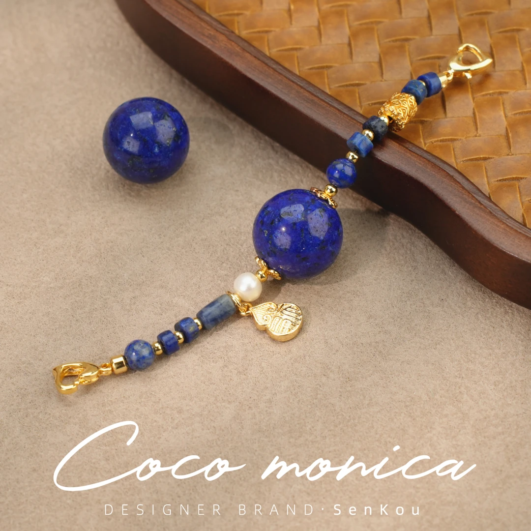 【小霞珠宝】青金石延长链珍珠女款百搭轻奢 设计 AS550