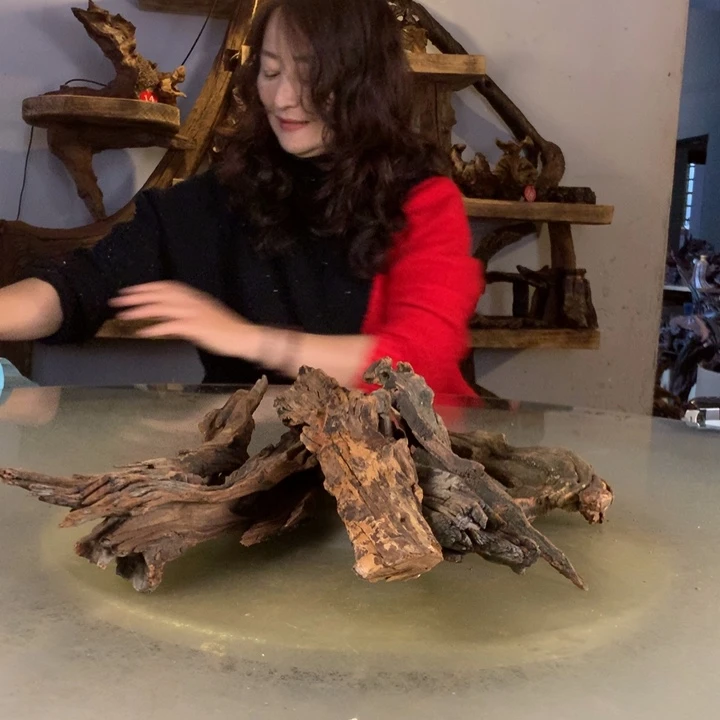 珄***木天然的云南紫柚木会黄水