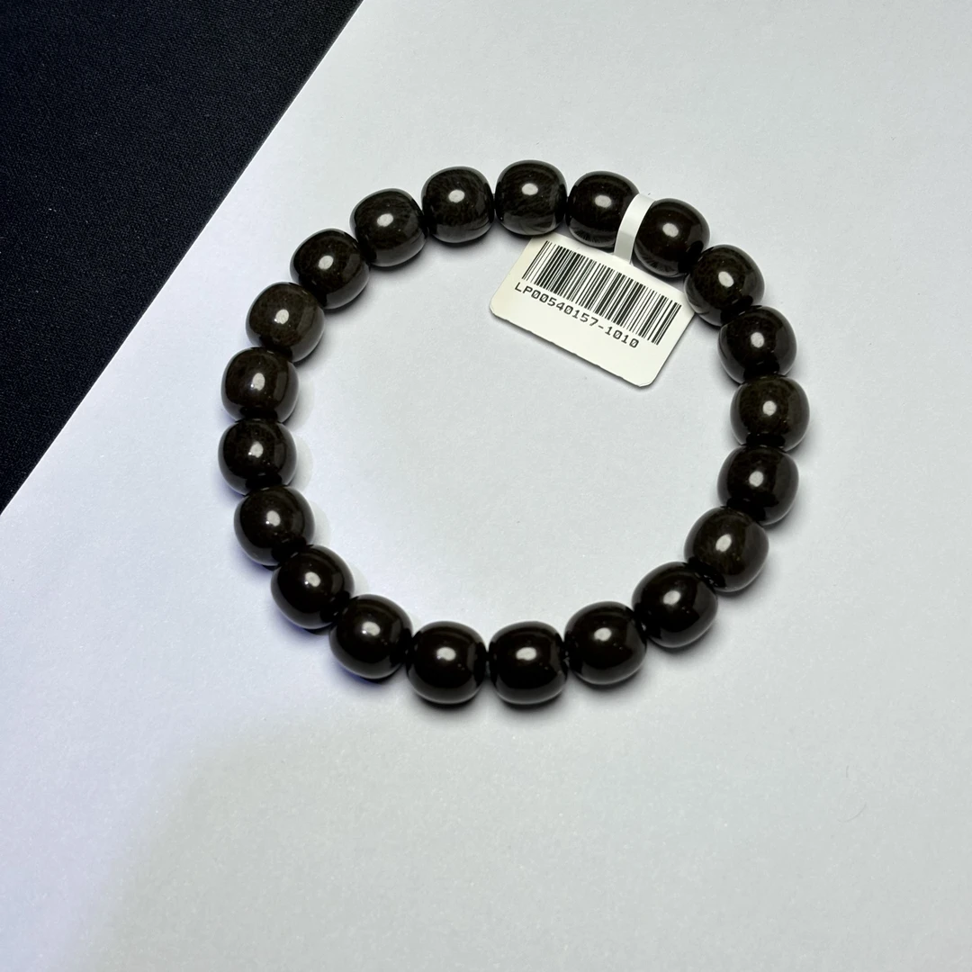 【吉玉-0157-1010】新疆和田玉草花糖手串9x10mm