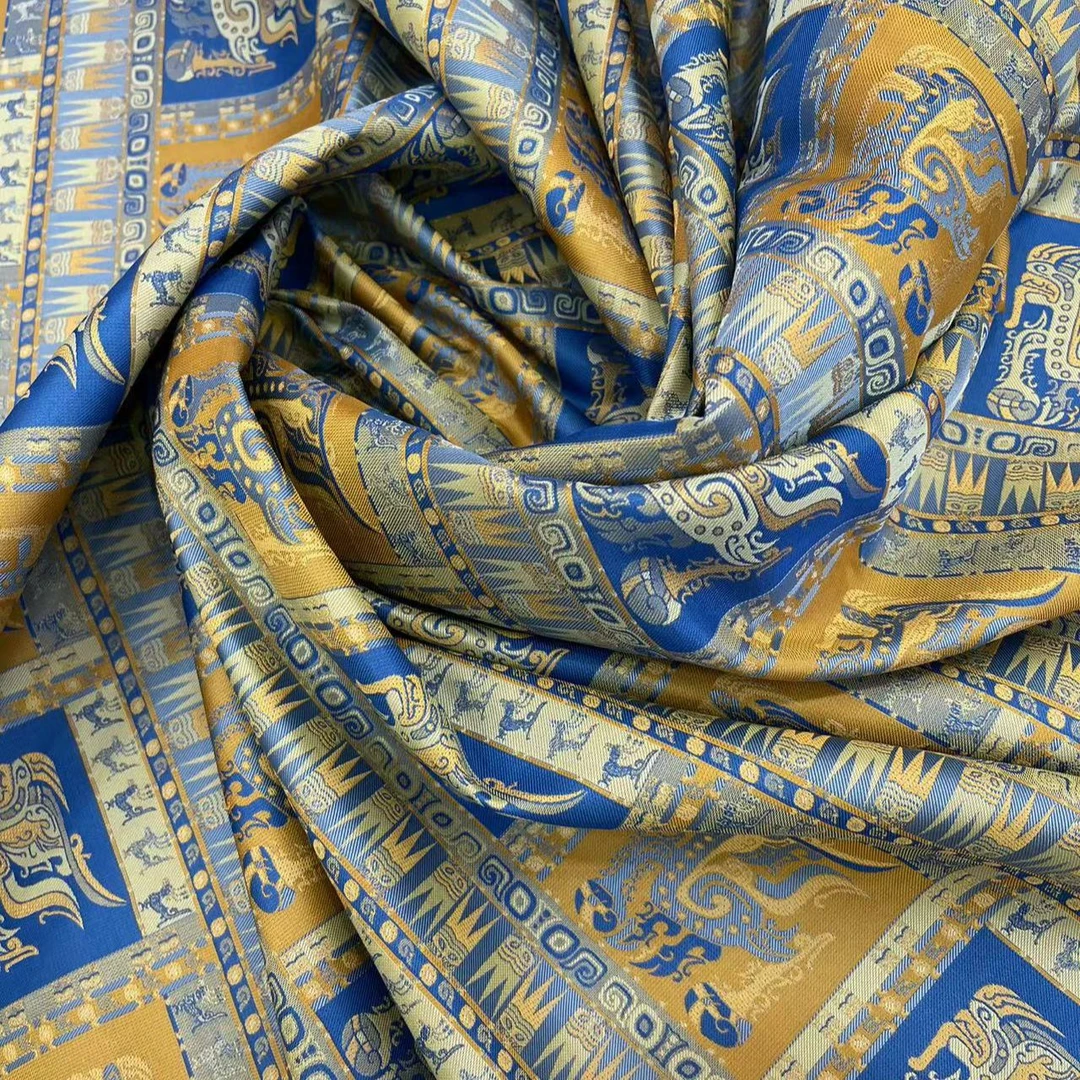 三星威龙锦 2张和才古蜀锦满分桑蚕丝140门幅面料裁剪不退换