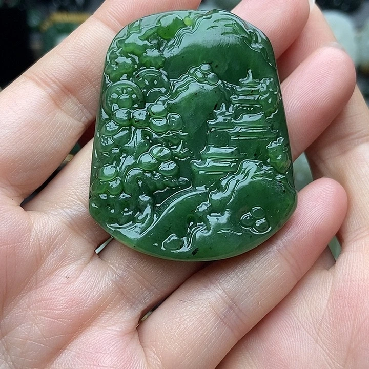 和田玉未镶嵌颈饰