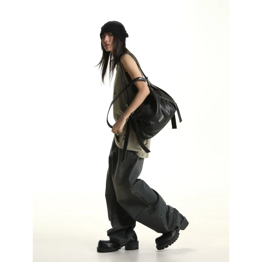 MASONPRINCE 早八人的秘籍大容量通勤擦旧休闲挎包新款单肩包