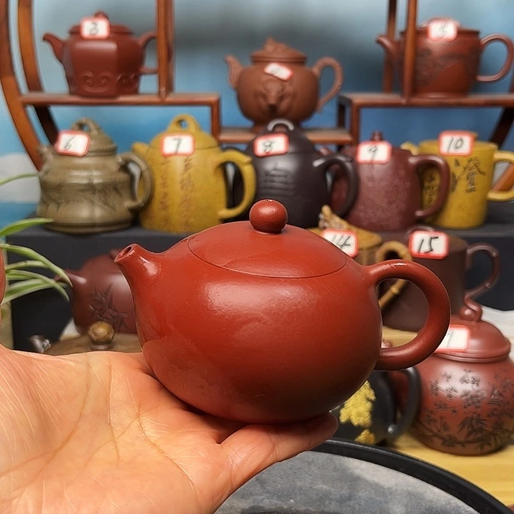 紫砂茶壶微瑕不带证书礼盒200cc