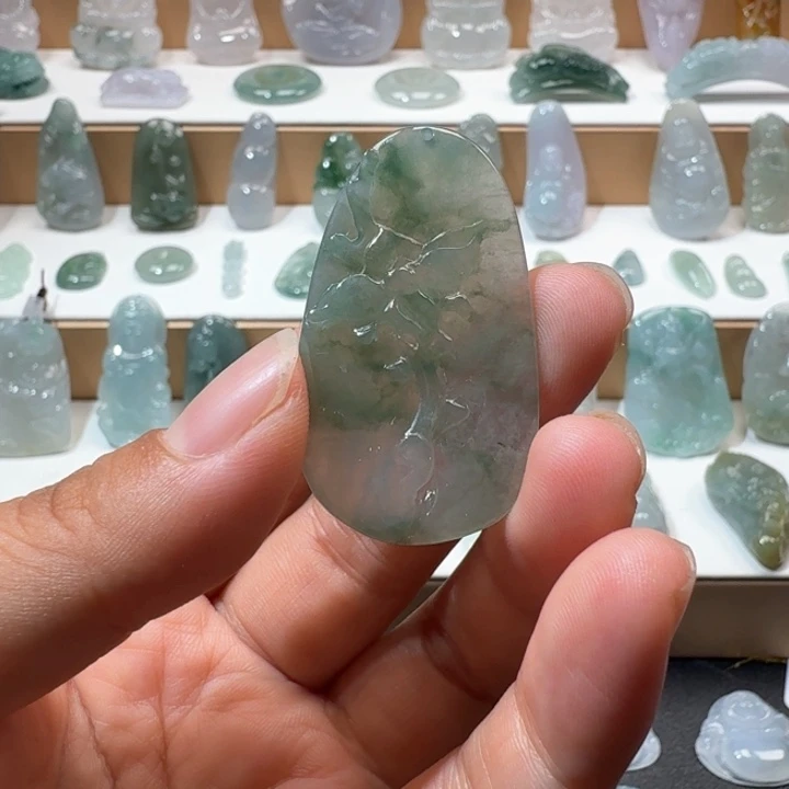 翡翠未镶嵌项链翡翠