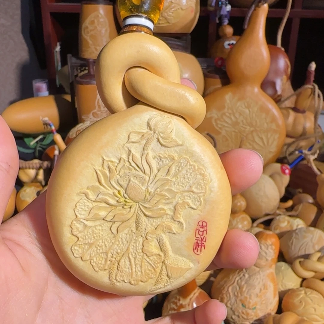 有机玻璃巷口夹板葫芦荷花
