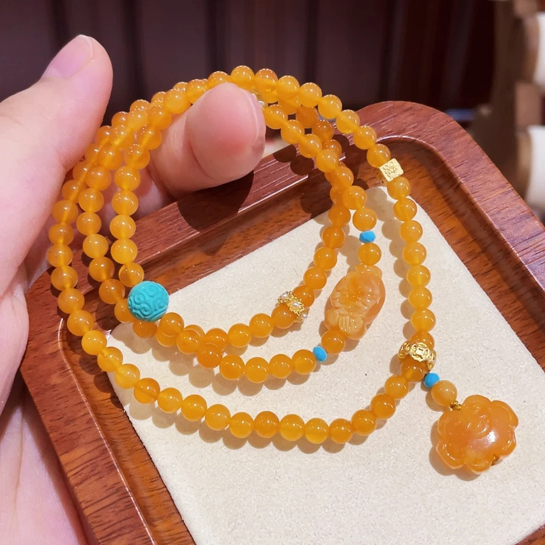 蜜蜡手链未镶嵌手串