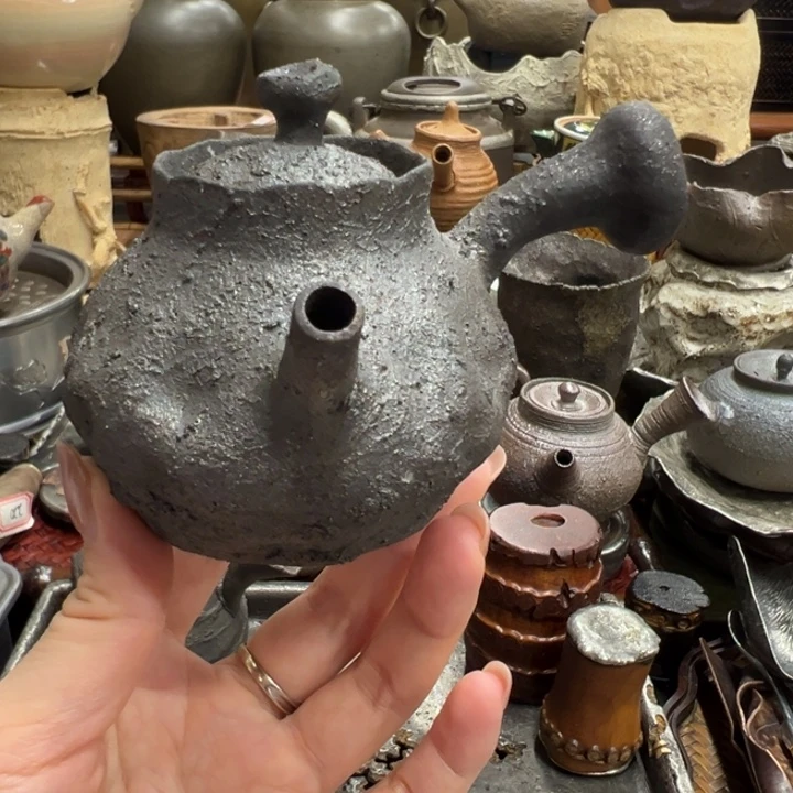 柴烧侧把茶器茶器