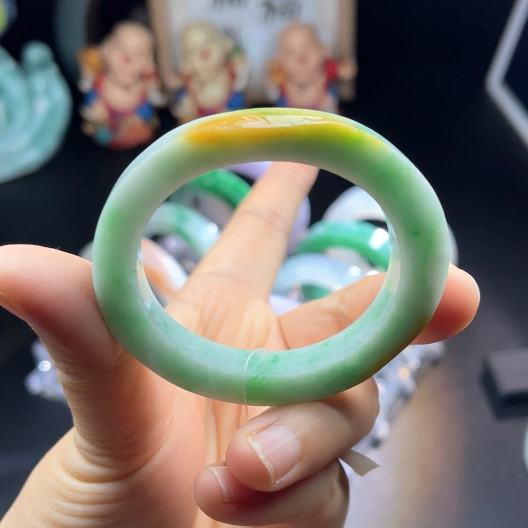 未镶嵌天然翡翠手镯定制定制翡翠