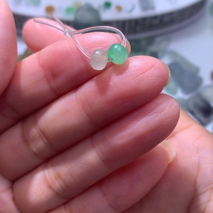 定制翡翠未镶嵌卡6鼓珠